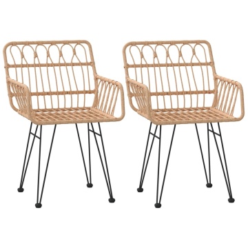 Set mobilier de grădină, 3 piese, poliratan - Img 4