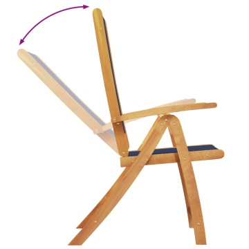 Set mobilier de grădină, 5 piese, lemn masiv acacia/textilenă - Img 5