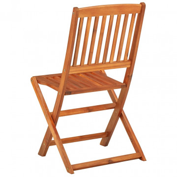 Set mobilier de grădină, 5 piese, lemn masiv de acacia - Img 8