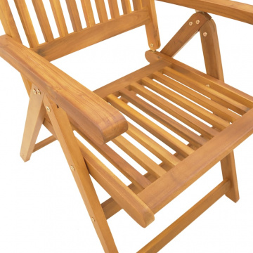 Set mobilier de grădină, 5 piese, lemn masiv de acacia - Img 7