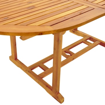 Set mobilier de grădină, 7 piese, lemn masiv acacia/textilenă - Img 7
