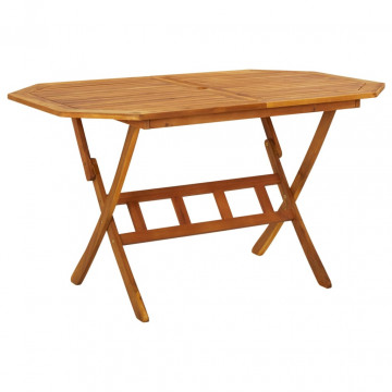 Set mobilier de grădină, 7 piese, lemn masiv de acacia - Img 3