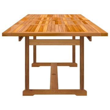 Set mobilier de grădină, 9 piese, lemn masiv acacia/textilenă - Img 8