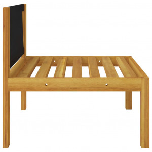 Set mobilier de grădină cu perne, 2 piese, lemn masiv acacia - Img 6