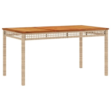 Set mobilier de grădină cu perne, 5 piese, bej, poliratan - Img 3