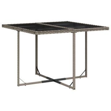 Set mobilier de grădină cu perne, 5 piese, gri, poliratan - Img 6