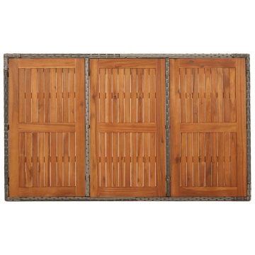 Set mobilier de grădină cu perne, 5 piese, gri, poliratan - Img 6