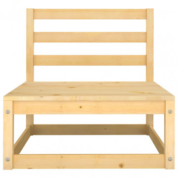 Set mobilier de grădină cu perne, 5 piese, lemn masiv de pin - Img 8