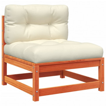 Set mobilier de grădină cu perne, 5 piese, lemn masiv de pin - Img 4