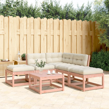 Set mobilier de grădină cu perne, 5 piese, lemn masiv douglas - Img 1