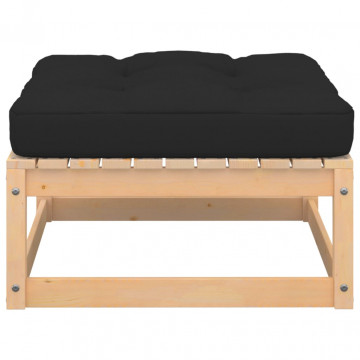 Set mobilier de grădină cu perne, 6 piese, lemn masiv pin - Img 6
