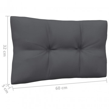 Set mobilier de grădină cu perne, 8 piese, lemn masiv de pin - Img 7