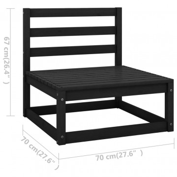 Set mobilier grădină cu perne, 11 piese, lemn masiv de pin - Img 6