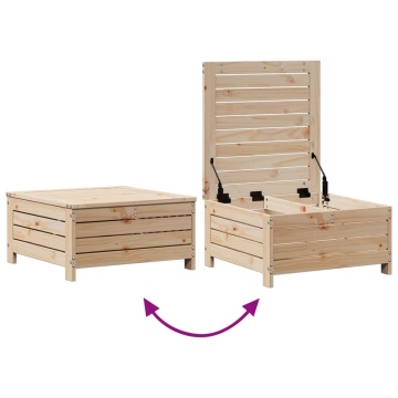 Set mobilier grădină cu perne, 3 piese, lemn masiv de pin - Img 5