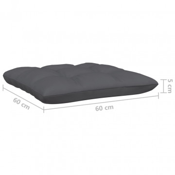 Set mobilier grădină cu perne, 4 piese, lemn masiv de pin - Img 6