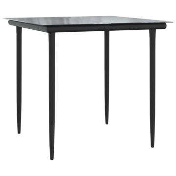 Set mobilier grădină cu perne, 5 piese, negru și gri, poliratan - Img 5