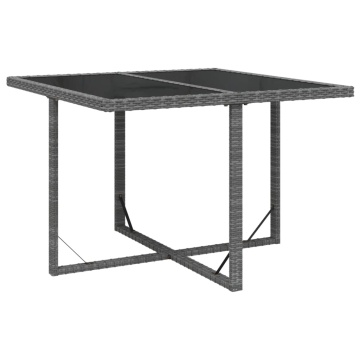 Set mobilier grădină cu perne, 9 piese, gri, poliratan - Img 4