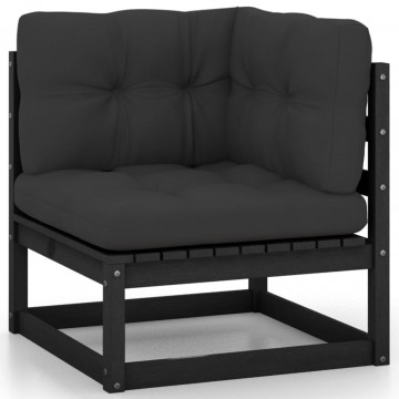 Set mobilier grădină cu perne, 9 piese, lemn masiv pin - Img 3