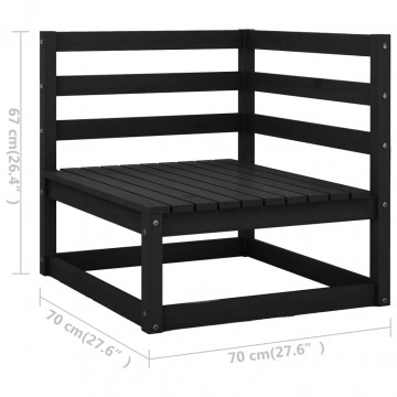 Set mobilier grădină cu perne, 9 piese, lemn masiv pin - Img 6