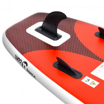 Set placă paddleboarding gonflabilă, roşu, 330x76x10 cm - Img 5