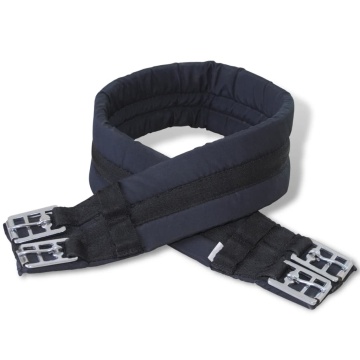Set șa călărie 5-în-1 16, piele naturală, negru, 14 cm - Img 7
