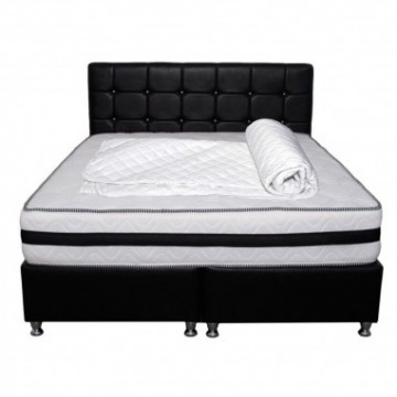 Set Saltea Memory Foam cu arcuri Azalee 140x200x25 plus husa hipoalergenica - Img 2
