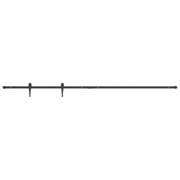 Set uși glisante pentru dulap 213 cm oțel carbon - Img 2
