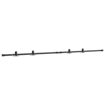 Set uși glisante pentru dulap 213 cm oțel carbon - Img 8