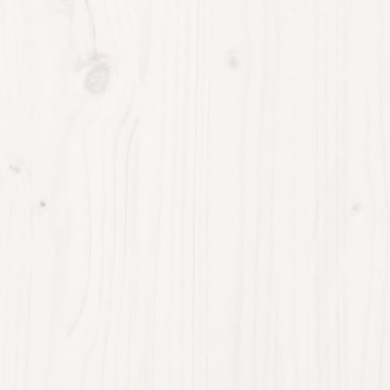 Șezlong, alb, 205x80x31,5 cm, lemn masiv de pin - Img 7