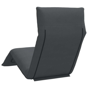 Șezlong pliabil Antracit 175x54x8,5 cm țesătură Oxford - Img 5