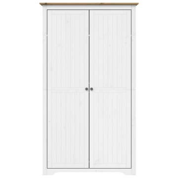 Șifonier BODO, alb & maro, 99x53,5x173 cm, lemn masiv de pin - Img 3