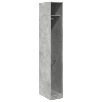 Șifonier, gri beton, 30x50x200 cm, lemn prelucrat - Img 2