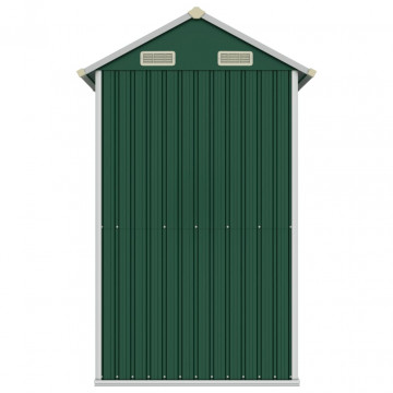 Șopron de grădină, verde, 192x152,5x237 cm, oțel zincat - Img 8