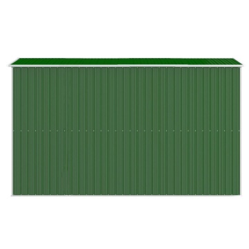 Șopron de grădină, verde, 192x357x223 cm, oțel zincat - Img 8