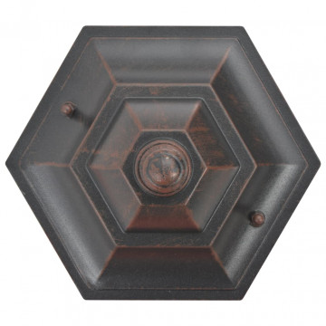 Stâlp iluminare grădină, 6 buc., bronz, 110 cm, aluminiu, E27 - Img 4
