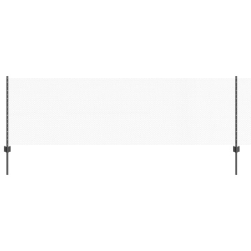 Stâlpi 5 pcs U-Channel Gri 80 cm Oțel, Împrejmuire Hexagon Gri 0.8x10 m Oțel - Img 4