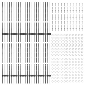 Stâlpi de gard 88 pcs U-Channel Gri 140 cm Oțel - Img 4