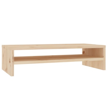 Stand pentru monitor, 50x24x13 cm, lemn masiv de pin - Img 2