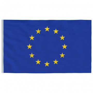 Steag Europei și stâlp din aluminiu, 6,23 m - Img 4