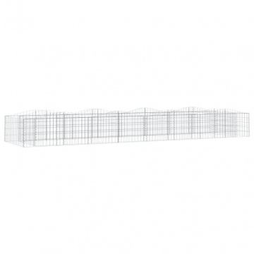Strat înălțat cu gabion arcuit, 600x100x50 cm, fier galvanizat - Img 2