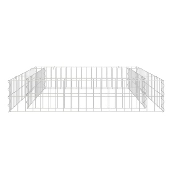 Strat înălțat de gabion, 100x100x20 cm, oțel galvanizat - Img 3