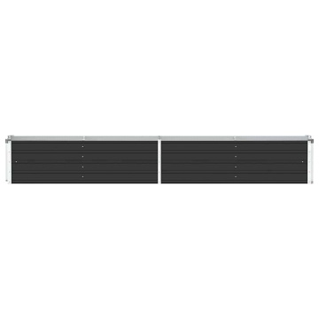 Strat înălțat de grădină antracit 320x40x45 cm oțel galvanizat - Img 4