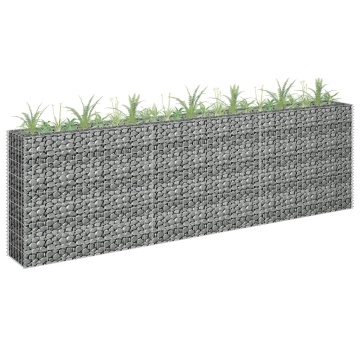 Strat înălțat gabion, 270 x 30 x 90 cm, oțel galvanizat - Img 1
