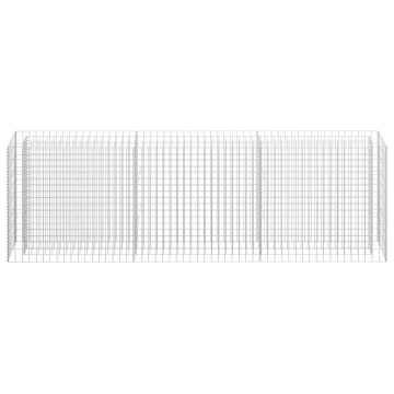Strat înălțat gabion, 270 x 30 x 90 cm, oțel galvanizat - Img 4