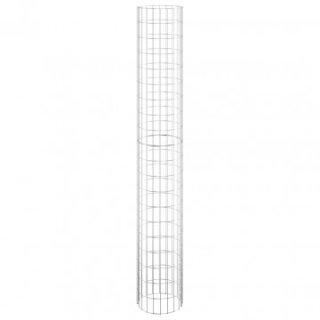 Strat înălțat gabion 3 buc. Ø30x200 cm oțel galvanizat circular - Img 4