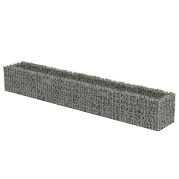 Strat înălțat gabion, 360 x 50 x 50 cm, oțel galvanizat - Img 2