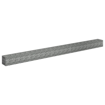 Strat înălțat gabion, 450 x 30 x 30 cm, oțel galvanizat - Img 3