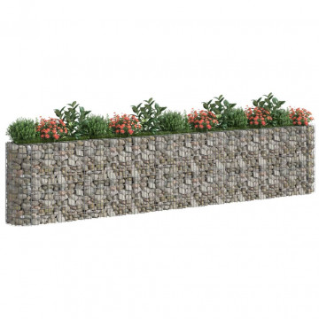 Strat înălțat gabion, 470x50x100 cm, fier galvanizat - Img 3