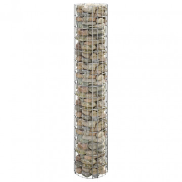 Strat înălțat gabion, Ø30x150 cm, oțel galvanizat, circular - Img 1