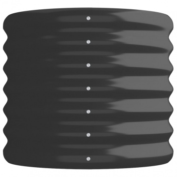 Strat înălțat grădină 114x40x36 cm oțel vopsit electrostatic - Img 4
